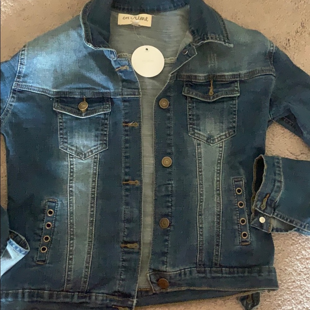 VICI Madonna Denim Jean Jacket Dark Small S - Picture 2 of 4